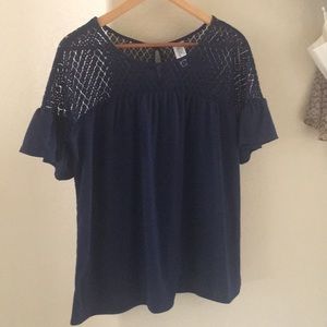 PerCeption Navy blue top – size M